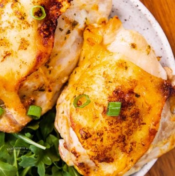 Air Fryer Creamy Garlic Chicken - Taste of the Frontier