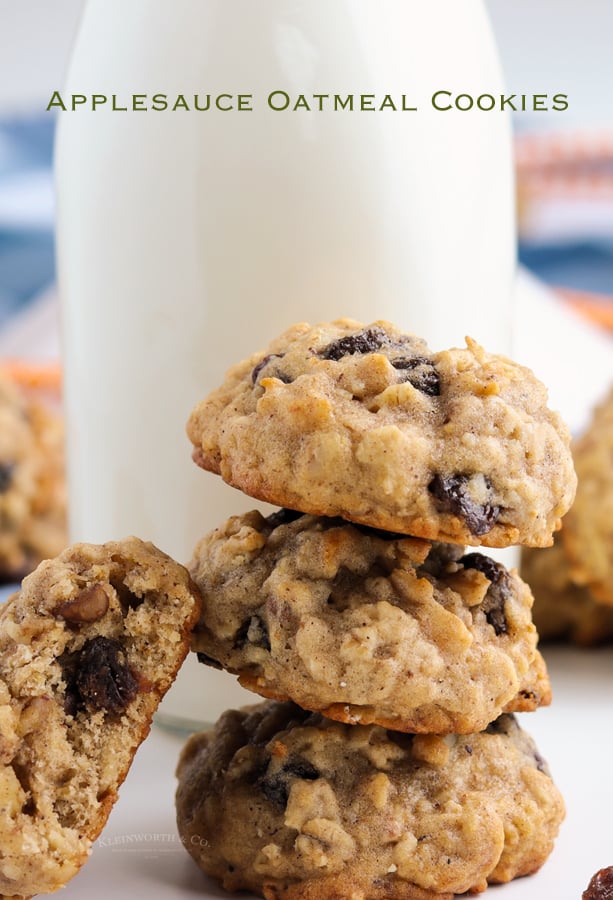 Applesauce Oatmeal Cookies