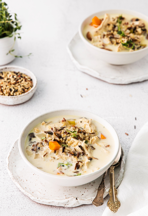 crockpot Chicken and Wild Rice Soup