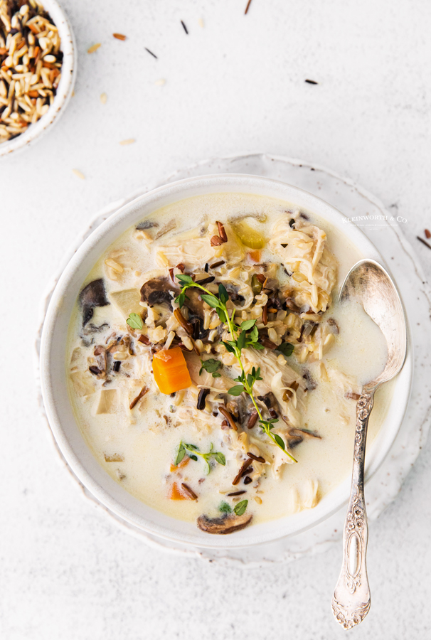 stovetop Chicken and Wild Rice Soup
