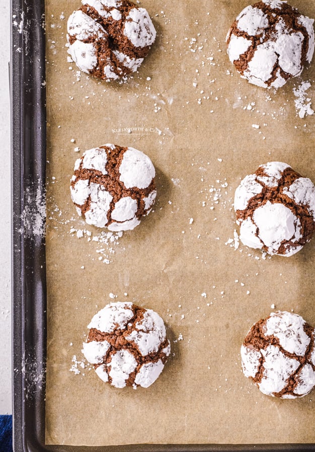 Christmas Crinkle Cookies