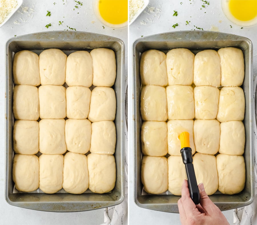 adding butter while rising - dinner rolls