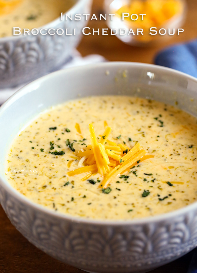 Instant Pot Broccoli Cheddar Soup