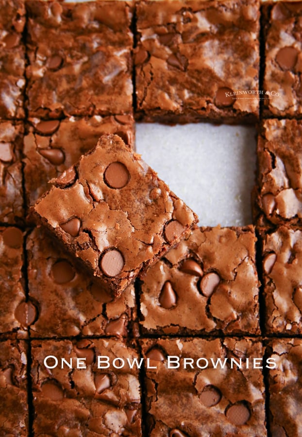 One Bowl Brownies