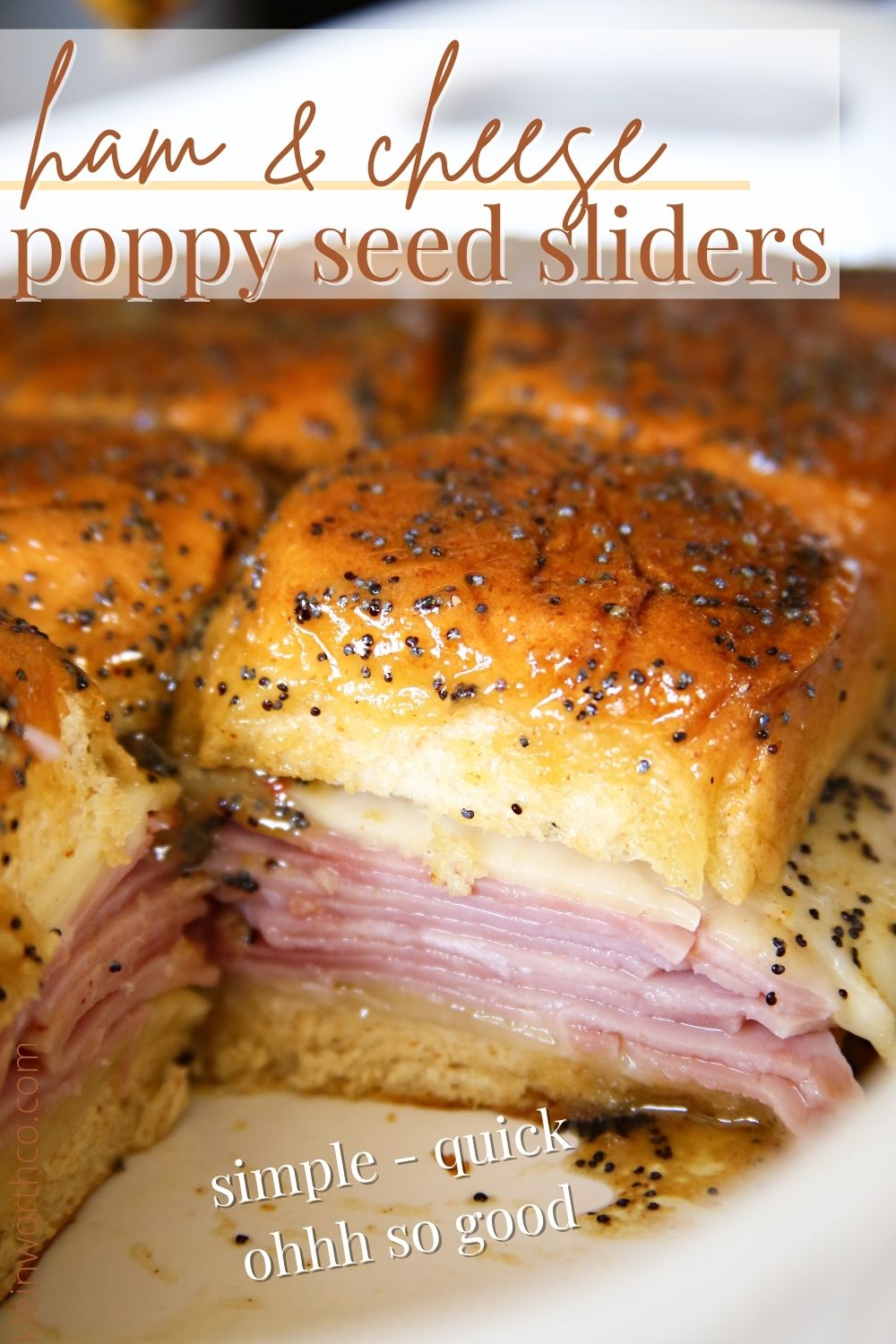 Poppy Seed Ham and Cheese Sliders Taste of the Frontier