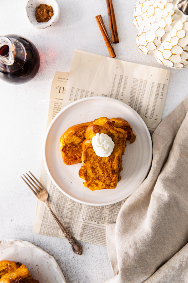 pumpkin toast brioche