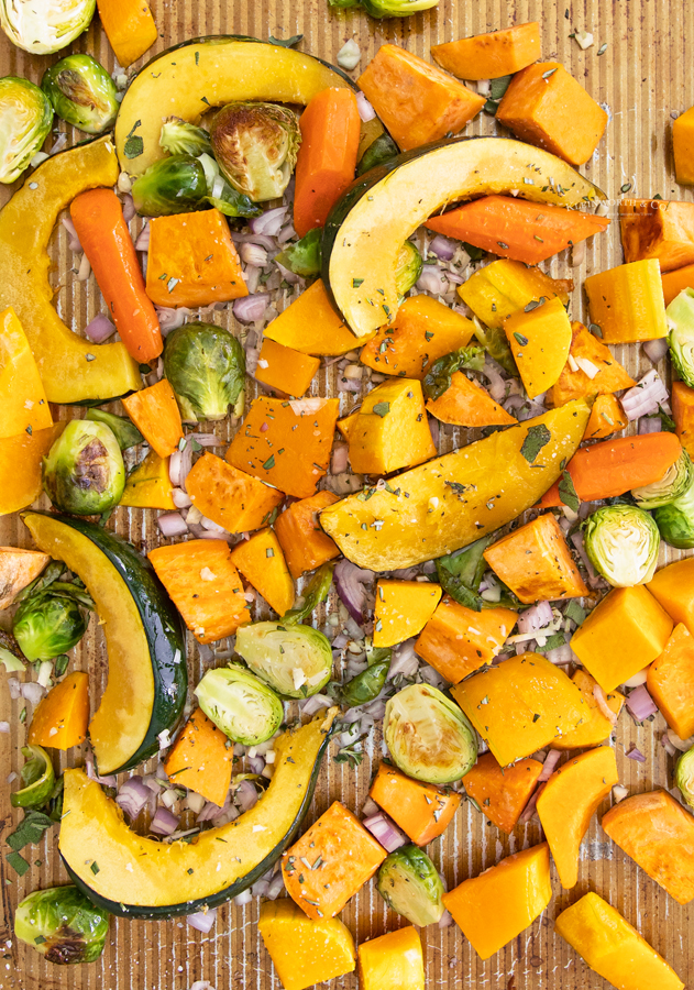 baked fall vegetables