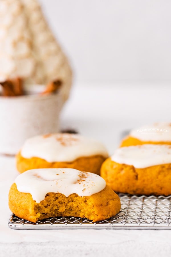 pumpkin cookies with icing