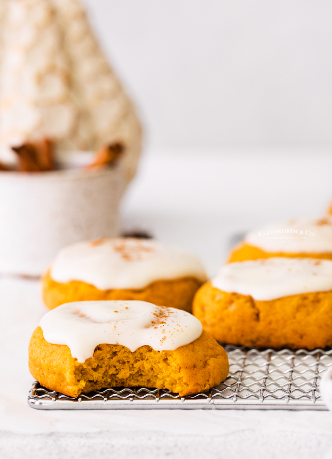 pumpkin cookies with icing