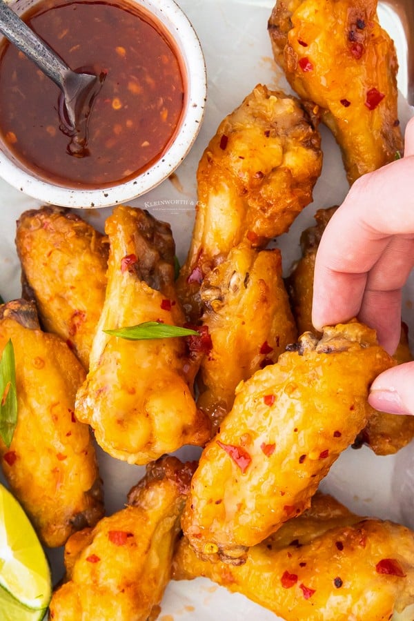 air fried chili wings