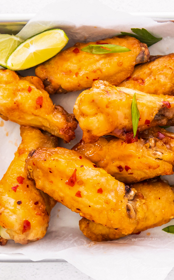 air fryer wings - thai