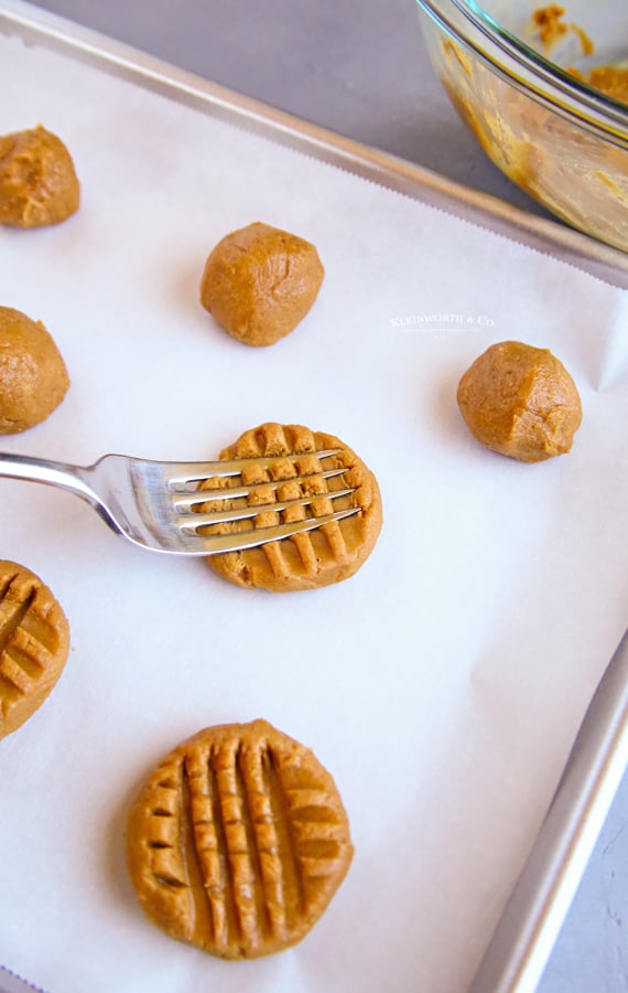 cookies with fork
