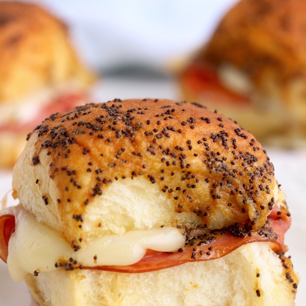 Air Fryer Ham and Cheese Sliders Taste of the Frontier