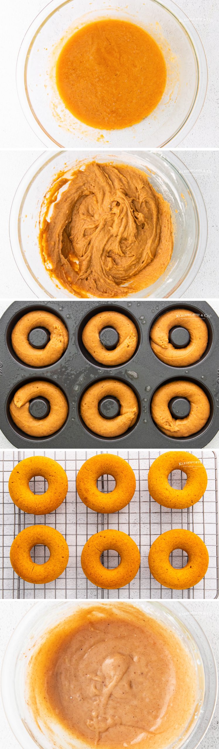 how to make Baked Pumpkin Donuts with Maple Cream Cheese Icing