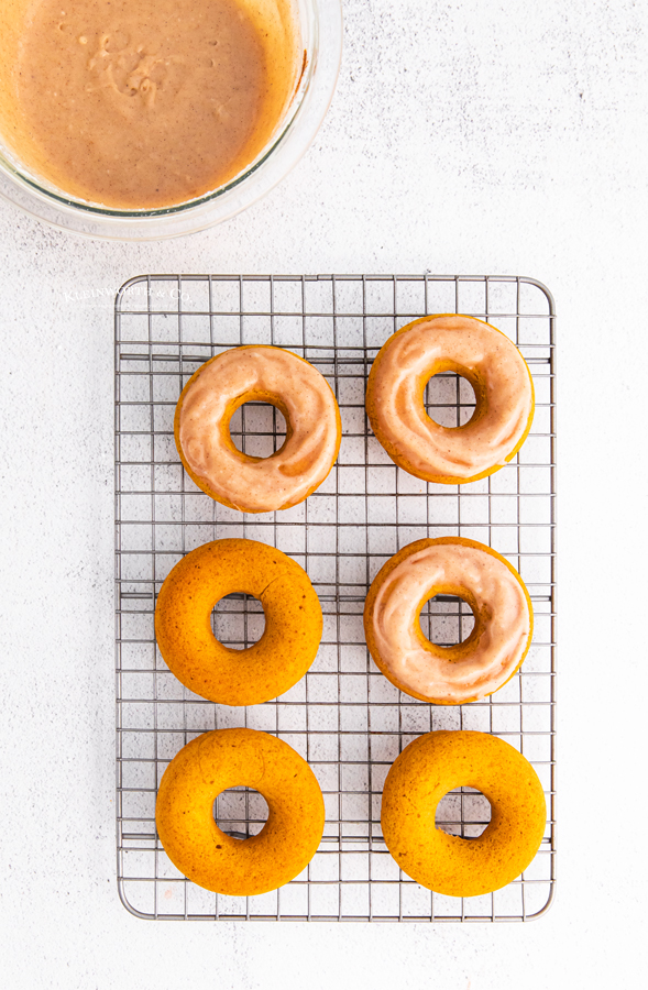 frosted pumpkin donuts