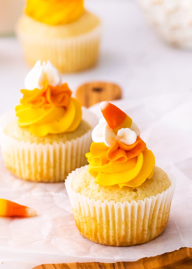 frosted fall cupcakes