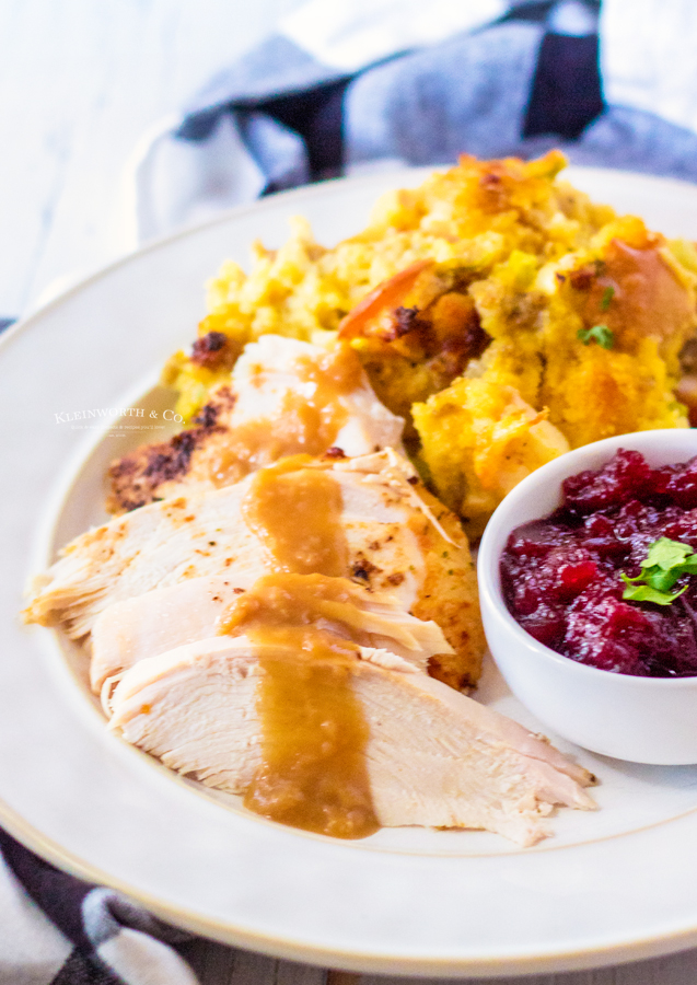 air fried turkey dinner