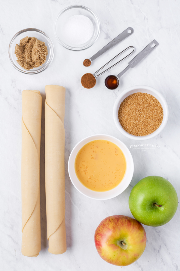 ingredients for Mini Apple Pies