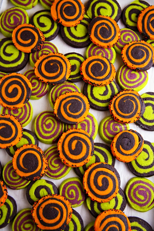 colorful pinwheel cookies