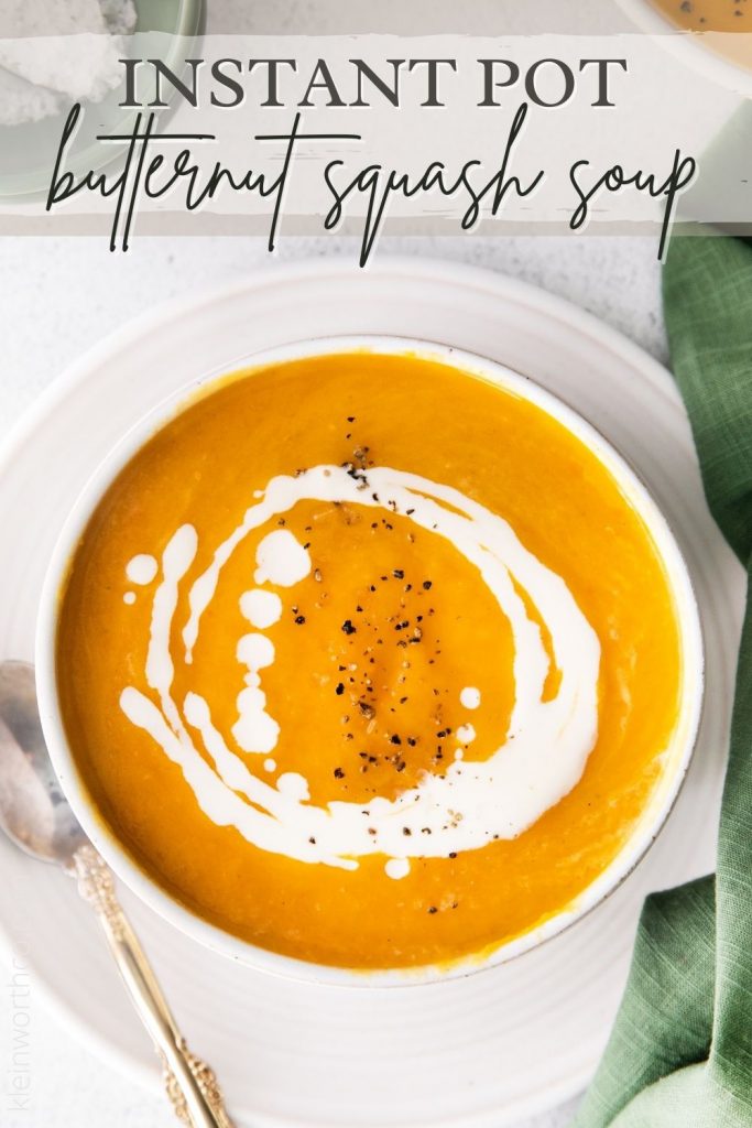 Instant Pot Butternut Squash Soup