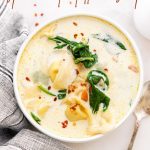 Instant Pot Spinach Tortellini Soup