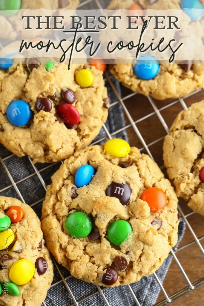 Peanut Butter M&M Monsters - Sugar Mama Cookie Company