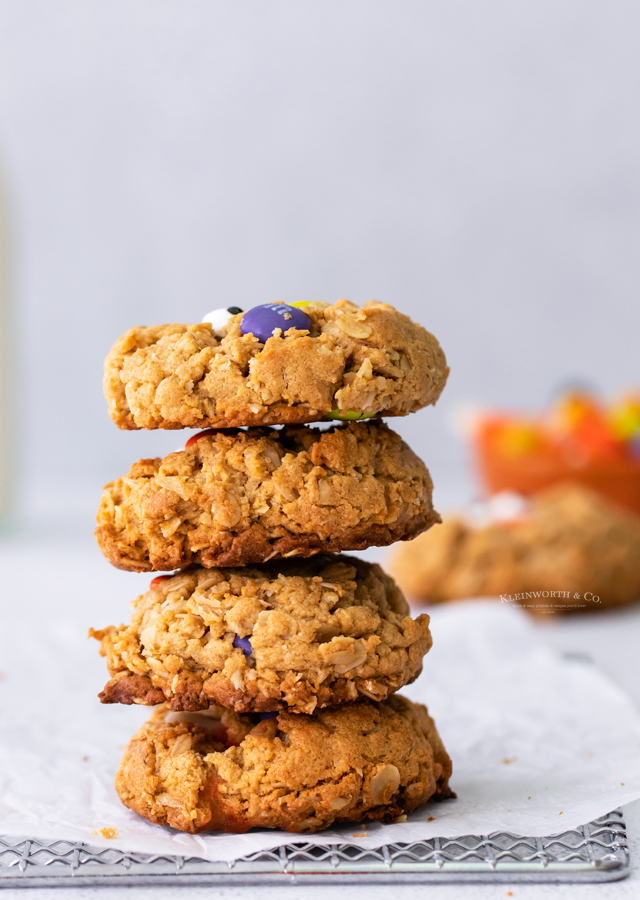 stack of halloween cookies