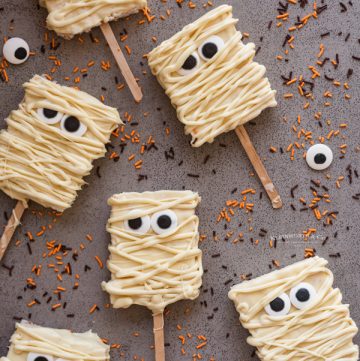 recipe for Mummy Rice Krispie Treats