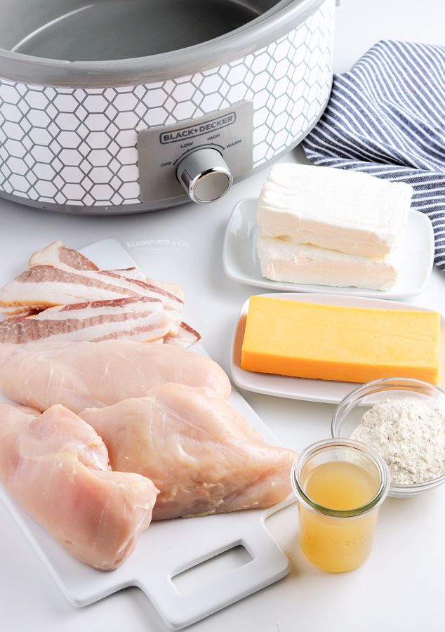 ingredients for Slow Cooker Crack Chicken