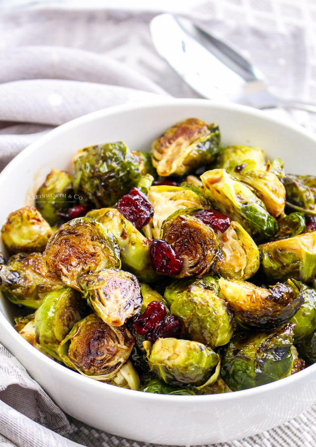 Brussel Sprouts with cranberries