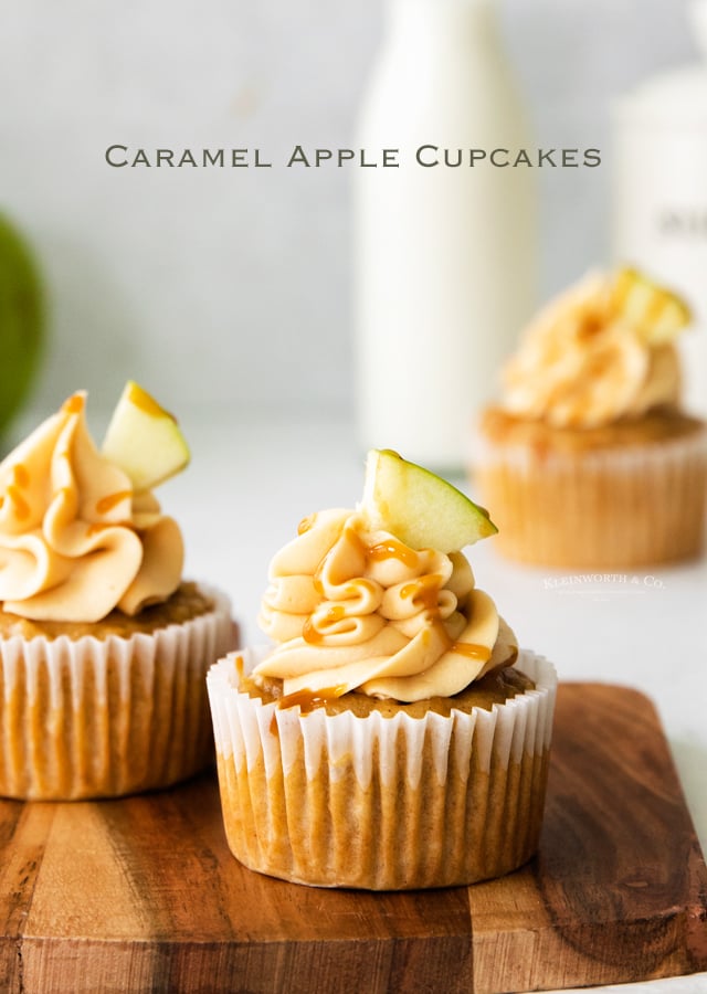 Caramel Apple Cupcakes