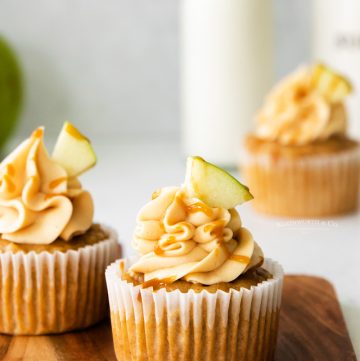 Fall Cupcakes with Caramel