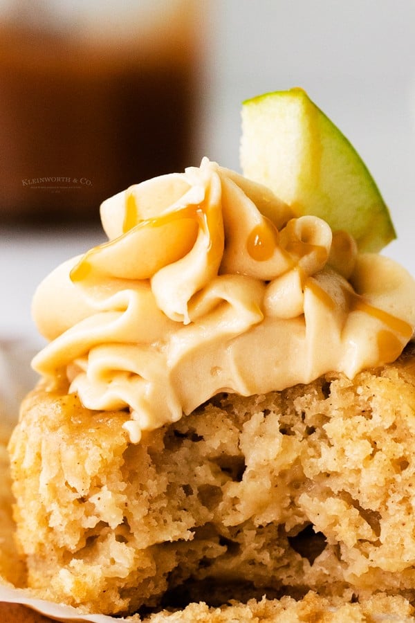 Fall Cupcakes with Apple