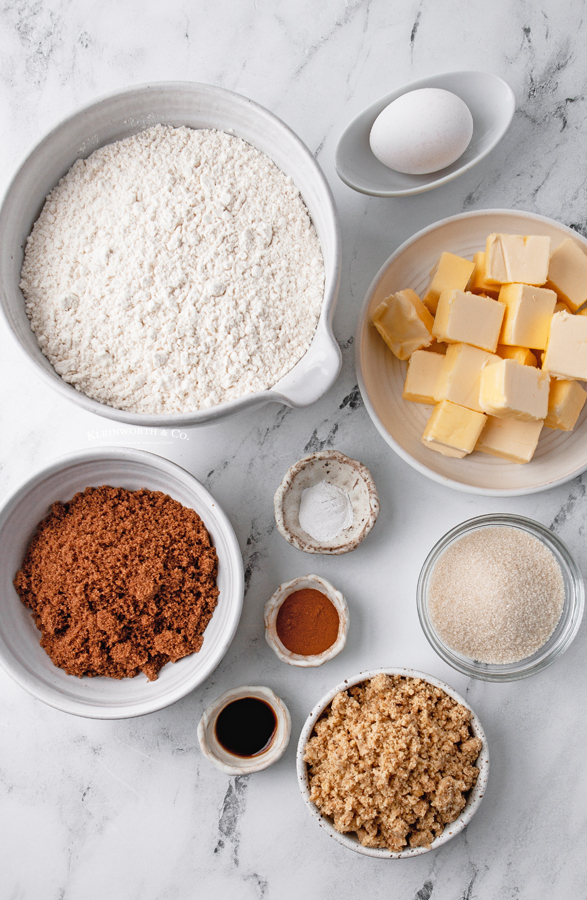 ingredients for Cinnamon Cookies