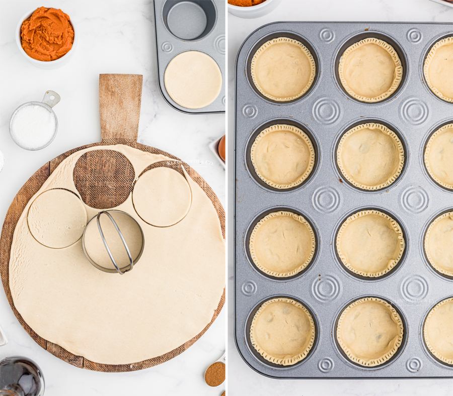 how to make Mini Pumpkin Pie crust