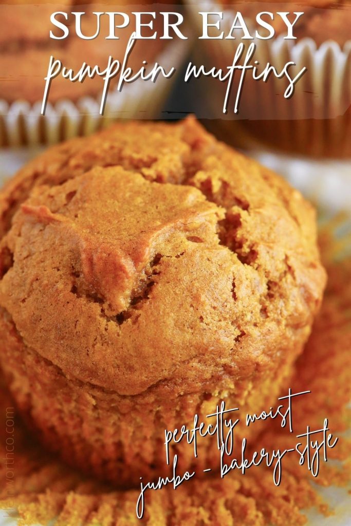 Bakery-Style Pumpkin Muffins Recipe
