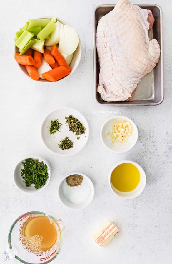 ingredients for Instant Pot Turkey Breast