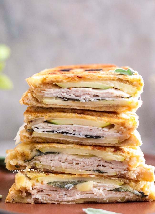 stack of Turkey Paninis