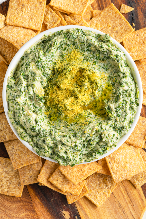 artichoke dip with cashews