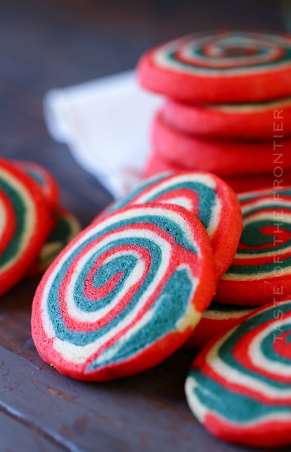 holiday pinwheel cookies