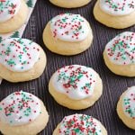 holiday sprinkles Italian cookies