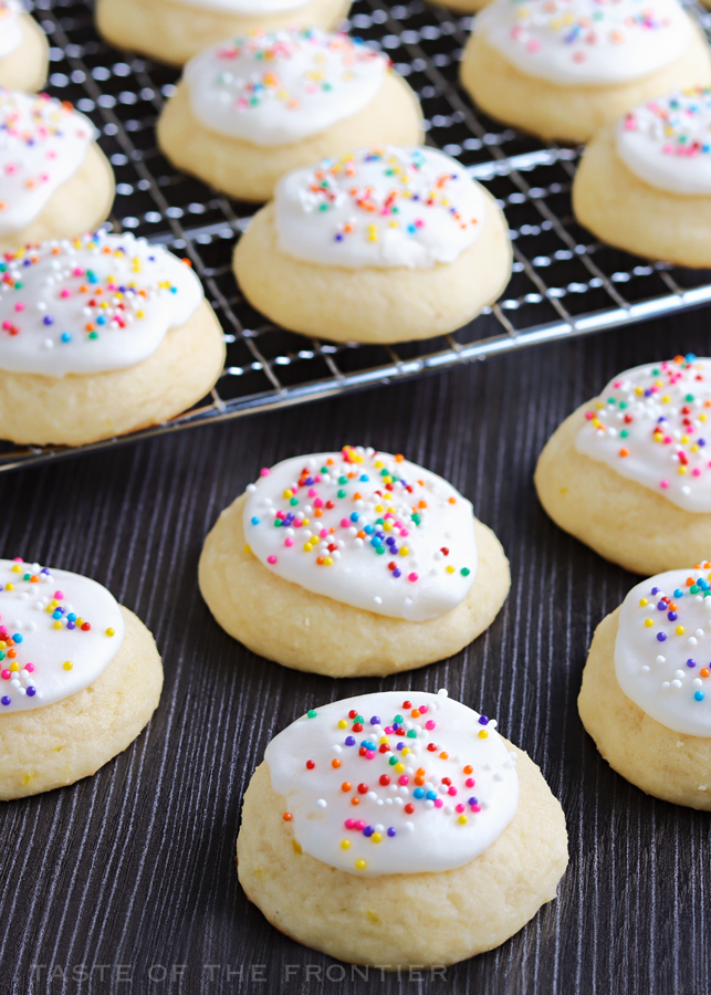 Rainbow Lemon Ricotta Cookies