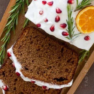 Slices of Gingerbread Loaf