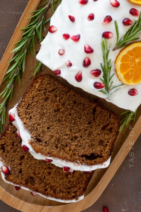 Slices of Gingerbread Loaf