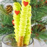 Grinch Chocolate Covered Pretzel Rods