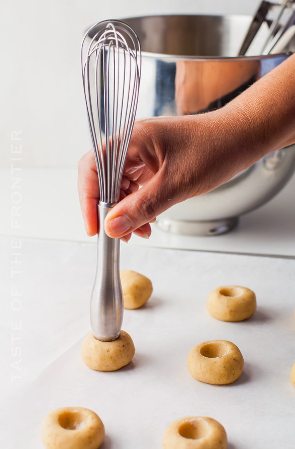 thumbprint Christmas cookies