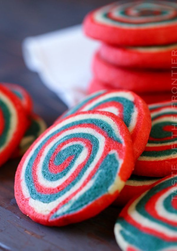 holiday pinwheel cookies