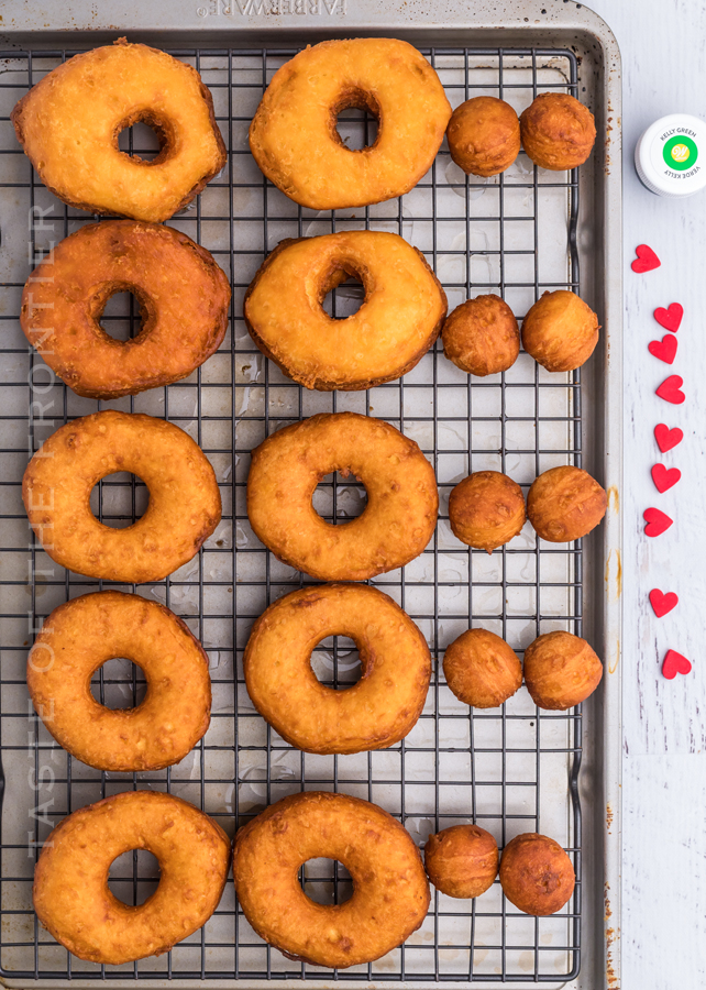 fried donuts and donut holes