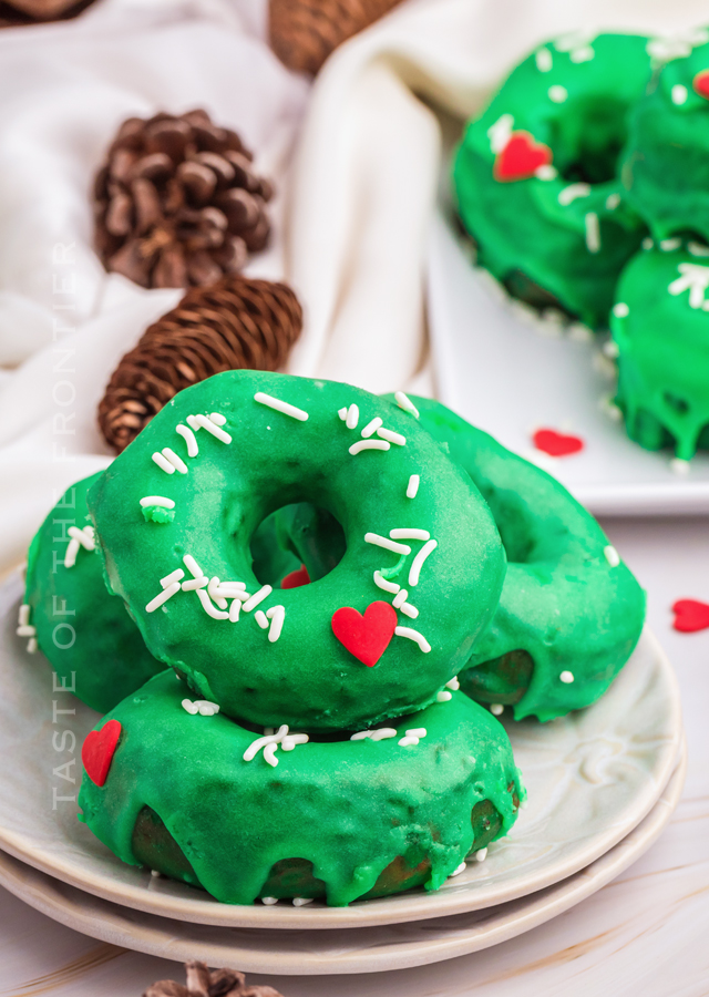 Holiday Grinch Donuts