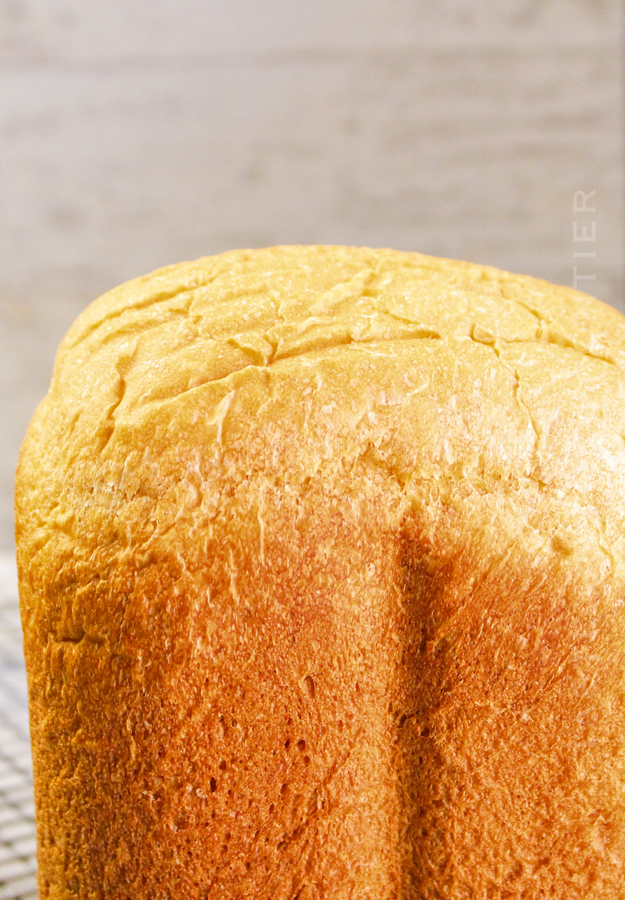 making white bread loaf